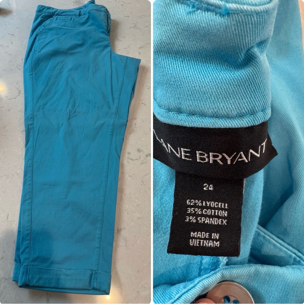 Lane Bryant Teal Trousers